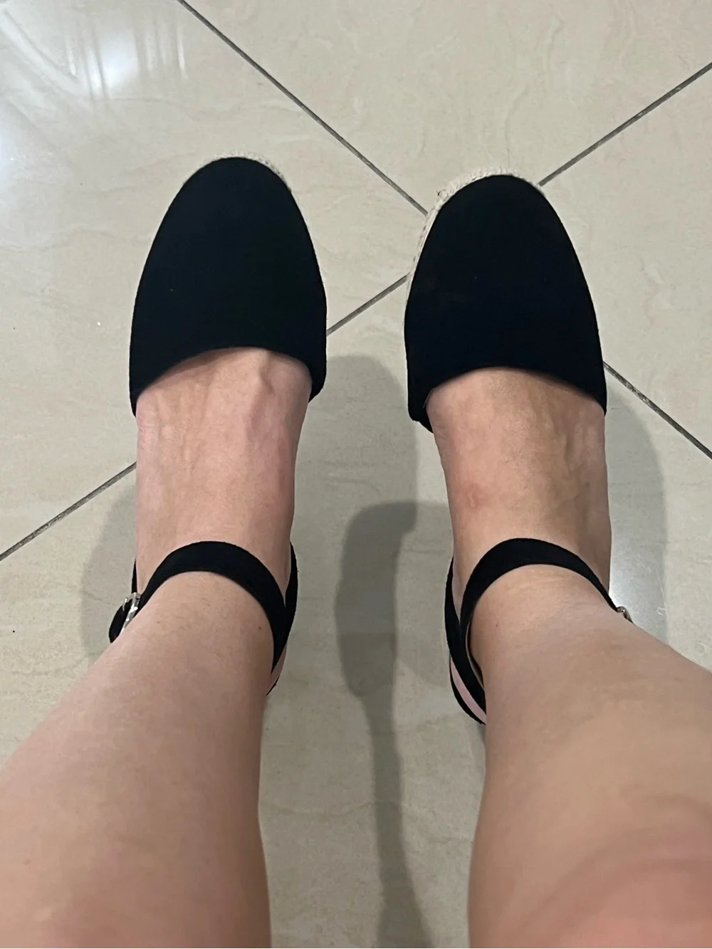 Sole Society CHANNING ESPADRILLE WEDGE SANDAL in black with Ankle Strap size 9
